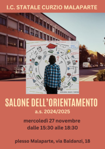 Locandina Salone dell’orientamento a.s. 24_25 fronte